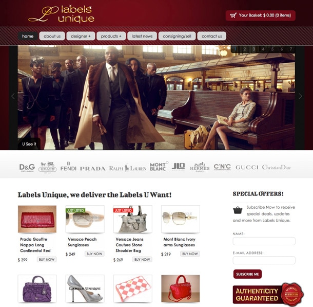 prada fendi JLO design store